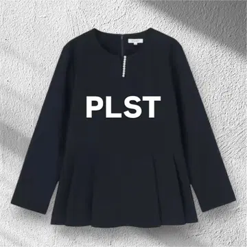 [ 새상품급 ] PLST 모조 진주 블라우스 네이비 M