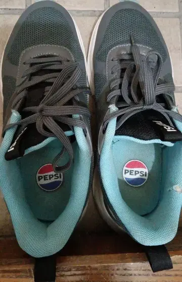 PEPSI 스니커즈 그레이/터콰이즈