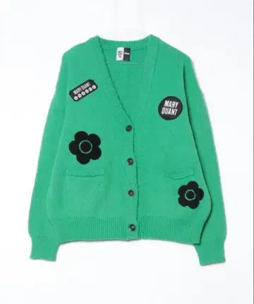 MARY QUANT x PUBLUX 콜라보 니트 가디건 ( 그린 )