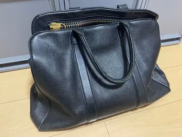 톰포드 빅 지퍼 주름 가죽 보스턴 토트백