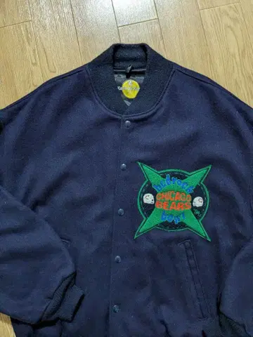 90-00s 미국산 바시티 자켓 네이비