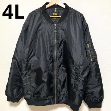 [ 새상품급 ] ZONE 블루종 MA1 풀 집업 나일론 빅사이즈 4L