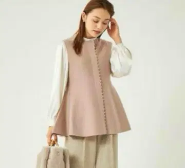유나이티드 애로우즈 모조 진주 페플럼 베스트