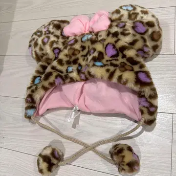 디즈니 팬캡 레오파드 무늬 미니 표범 무늬 레오파드