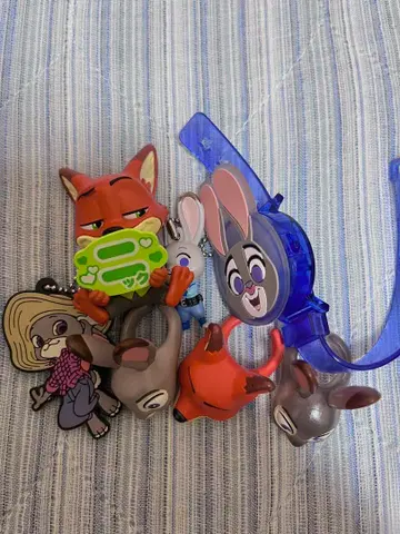 주토피아 가챠가챠 피규어 6개 세트