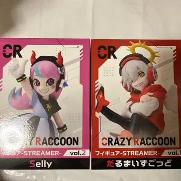 Crazy Raccoon 피규어 달마 & Selly 세트