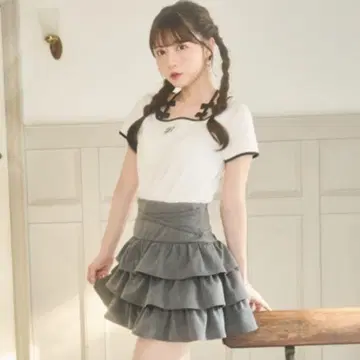 evelyn 크로스 캉캉 스커트
