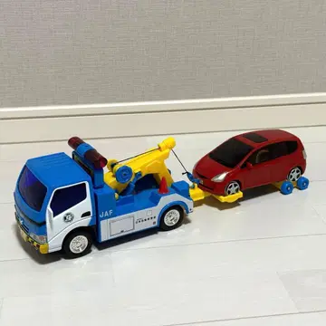 [토이코] JAF 견인차 BT-01 미니카 세트 작업차