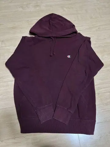 Champion 후드티 보르도