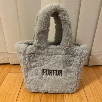 FURFUR 퍼 토트백 SAX