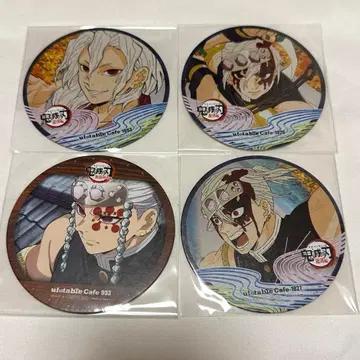 귀멸의 칼날 ufotable 카페 유곽편 무한열차편 우즈이 텐겐 코스터