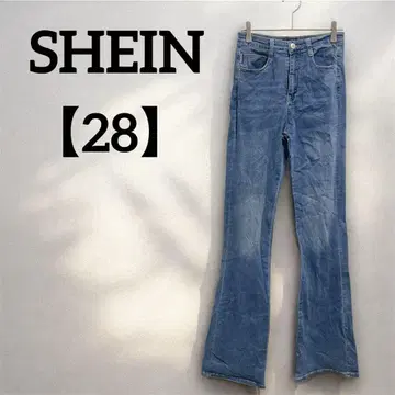 SHEIN 부츠컷 데님 28 라이트 블루 청바지