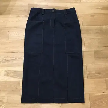 ZARA 자라 롱 스커트 사이즈 L 네이비