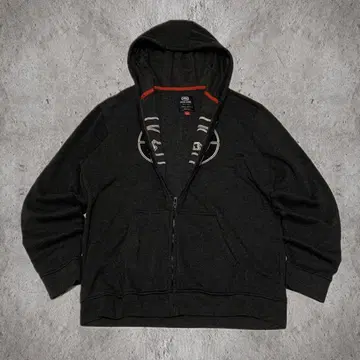 에코 리미티드 자수 로고 풀 집업 후드티