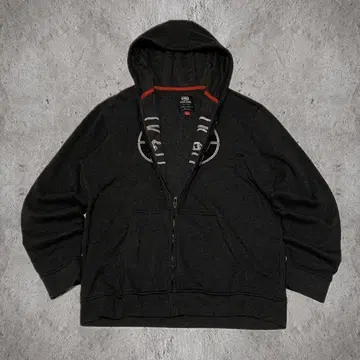 에코 리미티드 자수 로고 풀 집업 후드티