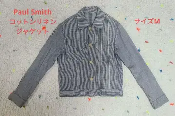 폴 스미스 코튼 린넨 블루종 사이즈 M