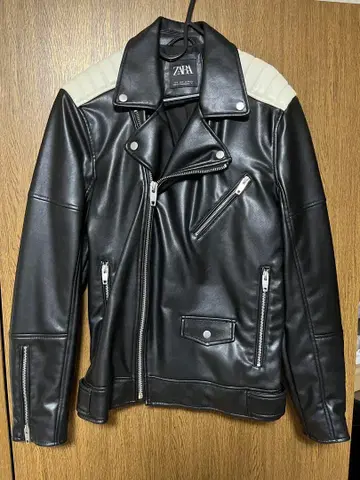 ZARA 라이더 자켓 블랙/화이트