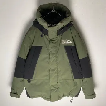 퍼스트 다운 후드 부착 다운 자켓 다운 90% 페더 10% M