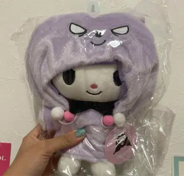 산리오 봉제 인형 쿠로미 바쿠 친구 후드티 므뉴구루미 레어