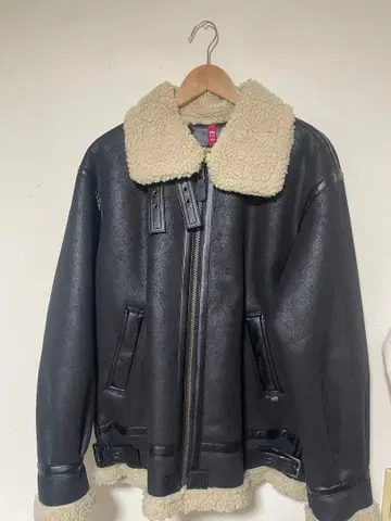 ALPHA INDUSTRIES 페이크 무스탕 자켓 L 사이즈