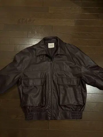 FREAK'S STORE 다크 브라운 페이크 가죽 자켓