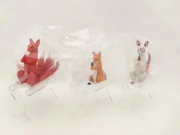 여우 합장 외전 간사이 한정판 가챠 피규어 마스코트 에일 3체 세트