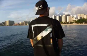 [ MORALS FIBER ] tee BLACK Hawaii M 사이즈