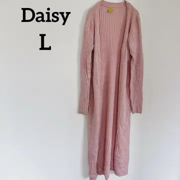 Daisy [ L ] 핑크 립 가디건 롱 봄 가을