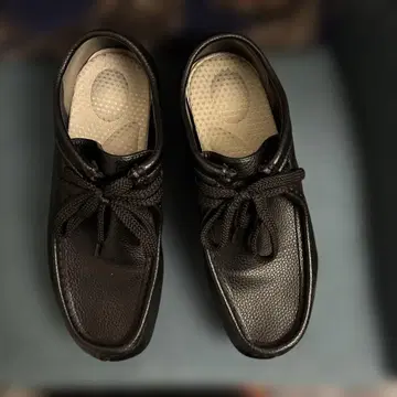 블랙 가죽 캐주얼 슈즈