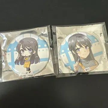 청춘 돼지 TREASURE CAFE 사쿠라지마 마이 캔뱃지 2개