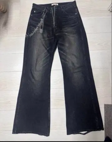 MASU 23aw 부츠컷 데님 체인 size42