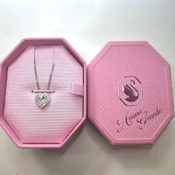 스와로브스키 하트형 크리스탈 목걸이 (ariana grande)