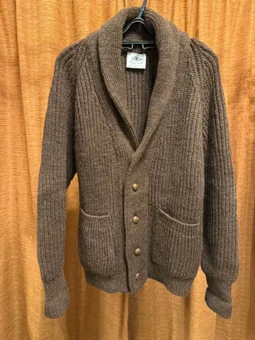 [ BLACK SHEEP ] 브라운 숄카라 니트 가디건