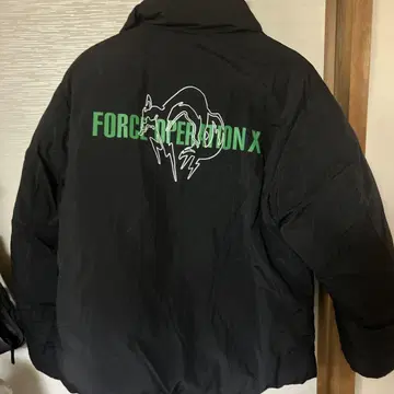 FORCE OPERATION X 블랙 다운 자켓
