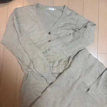 MOUSSY 베이지 긴팔 니트 원피스