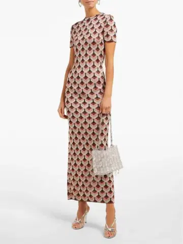 paco rabanne 롱 원피스 반팔 원피스