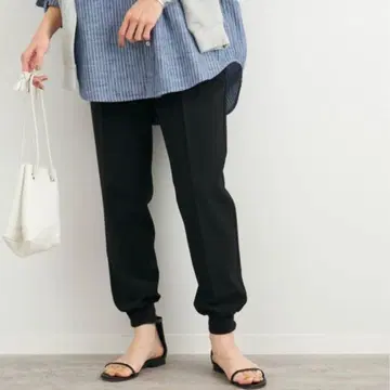 프레임워크 더블 크로스 조거 팬츠 38 블랙 이지 팬츠