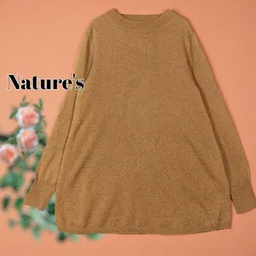 Nature's 네이처스 카멜 100% 니트 스웨터