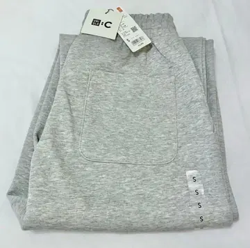 미사용 새상품 UNIQLO c 그레이 맨투맨 와이드 팬츠 S