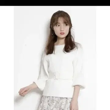 아푸와이저 리셰 와이드 리브 벨티드 니트