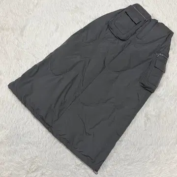 Sny Fashion 충전솜 롱 스커트 그레이 프리 따뜻한