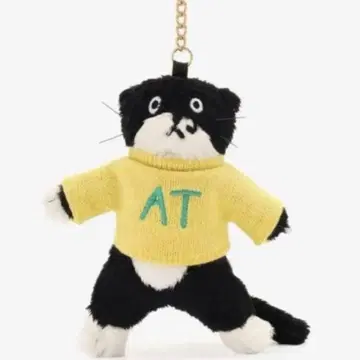 애프터눈 티 최영주 봉제 인형 참 검은 고양이 마스코트