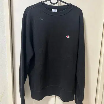 Champion 블랙 맨투맨