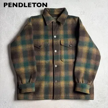 PENDLETON CPO 자켓 옴브레 체크 두꺼운