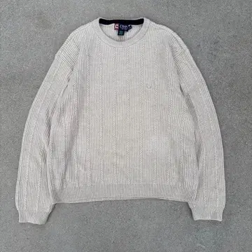 CHAPS 코튼 니트 스웨터 USA 구제 의류 그랑파코어 XXL