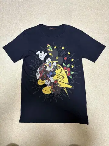 레어 Ed Hardy x Disney USA제 미키 프린트 T셔츠