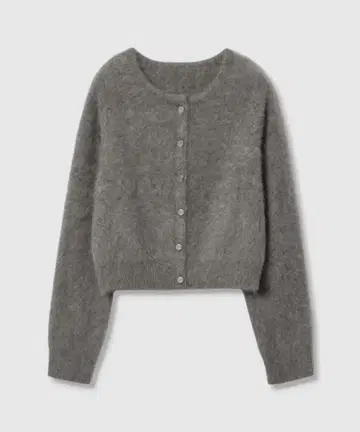 새상품 알아바일 가디건 캐시미어 블렌드 퍼 그레이 니트