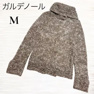[가르데노르] 미미쿠라듀스 니트 가디건 풀 집업 하이넥 M