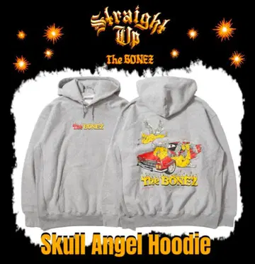 The BONEZ Skull Angel Hoodie 그레이