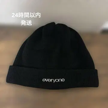 everyone 니트 모자 comesandgoes Black